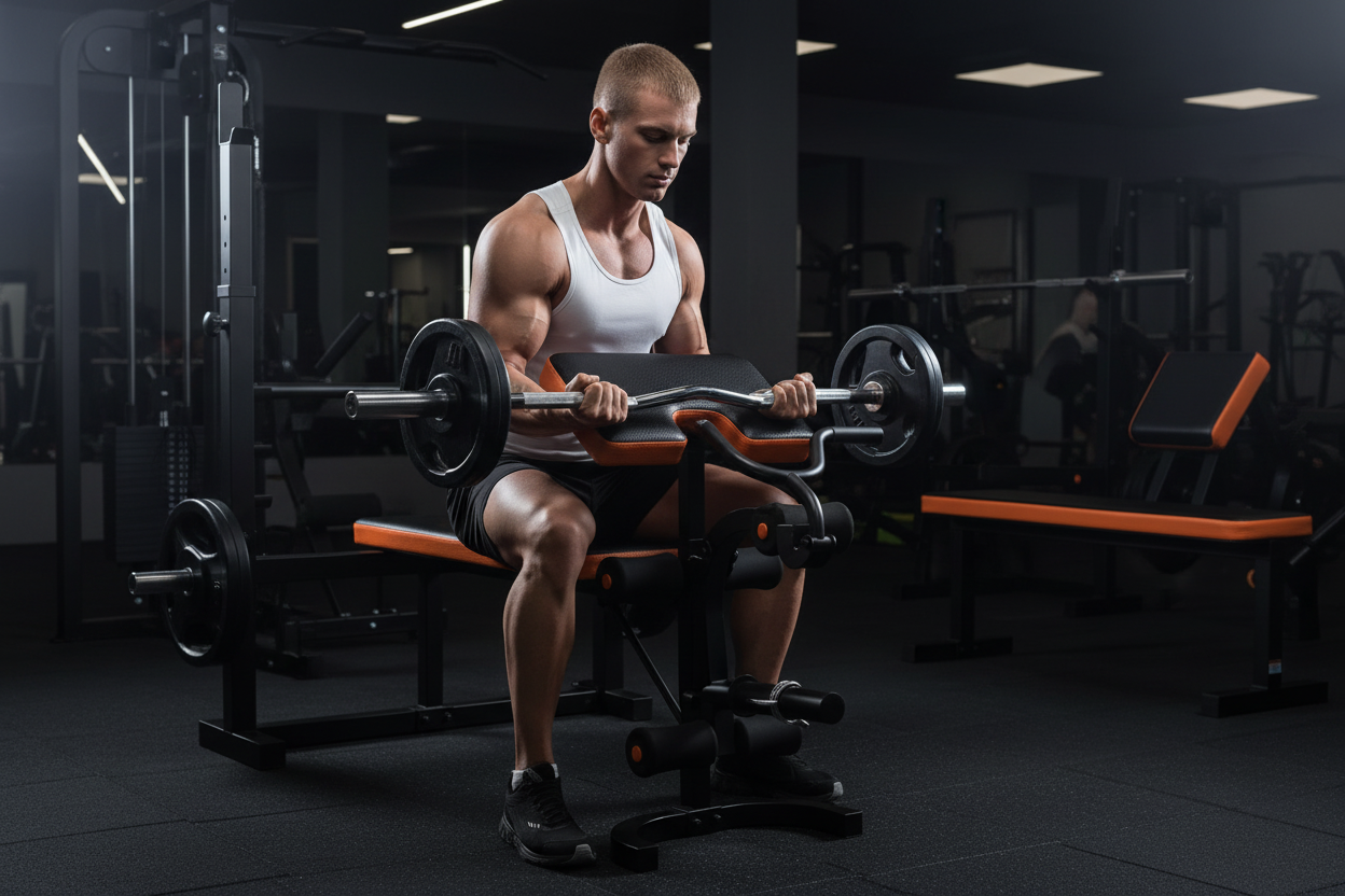 Lifestyle – Preacher Curl in Use