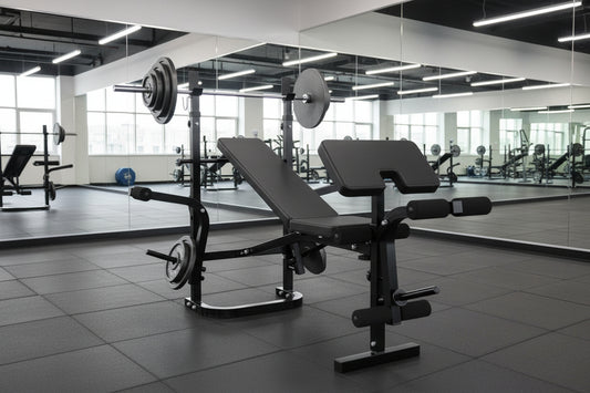 Adjustable Weight Bench Set, 800LBS 6 in 1 Full Body Workout Weight Bench with Leg Extension , Multi-Function Strength Training Bench Press Set for Home Gym