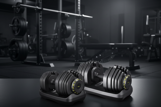 Adjustable Dumbbell System – 15 Weight Levels, 65LB or 95LB Pair for Home Gym