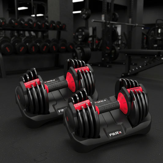 Mancuernas Ajustables, Paquete De 2, Juego De Mancuernas Inteligentes De 25 Lb Con 9 Pesas De Selección Rápida, Incrementos De 2.5 Lb Para Gimnasio En Casa.