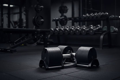 Adjustable Dumbbells 52 Lbs Weight Automatic Adjustment Dumbbells Stand Rack 30Kg Adjustable Dumbbell Handles