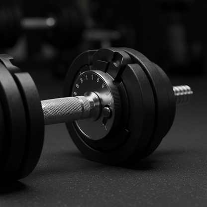 Adjustable Dumbbells - Weight Selector Close-up