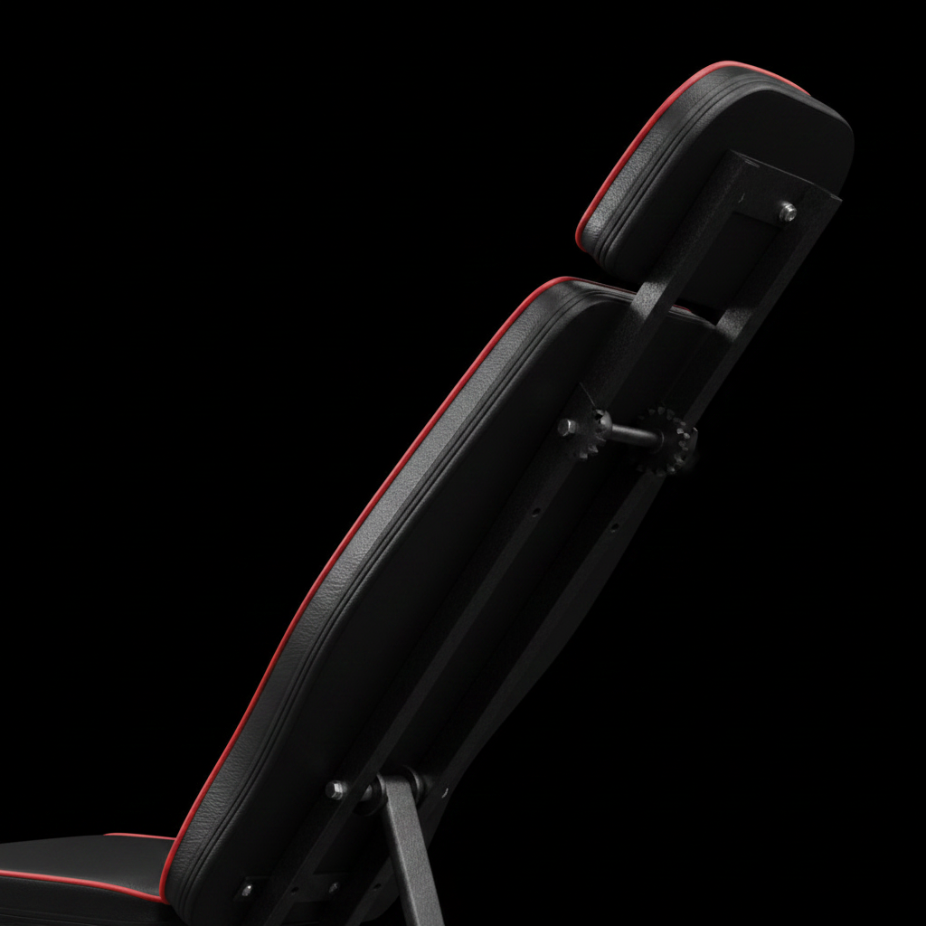 880LB bench close-up extended head and padding detail