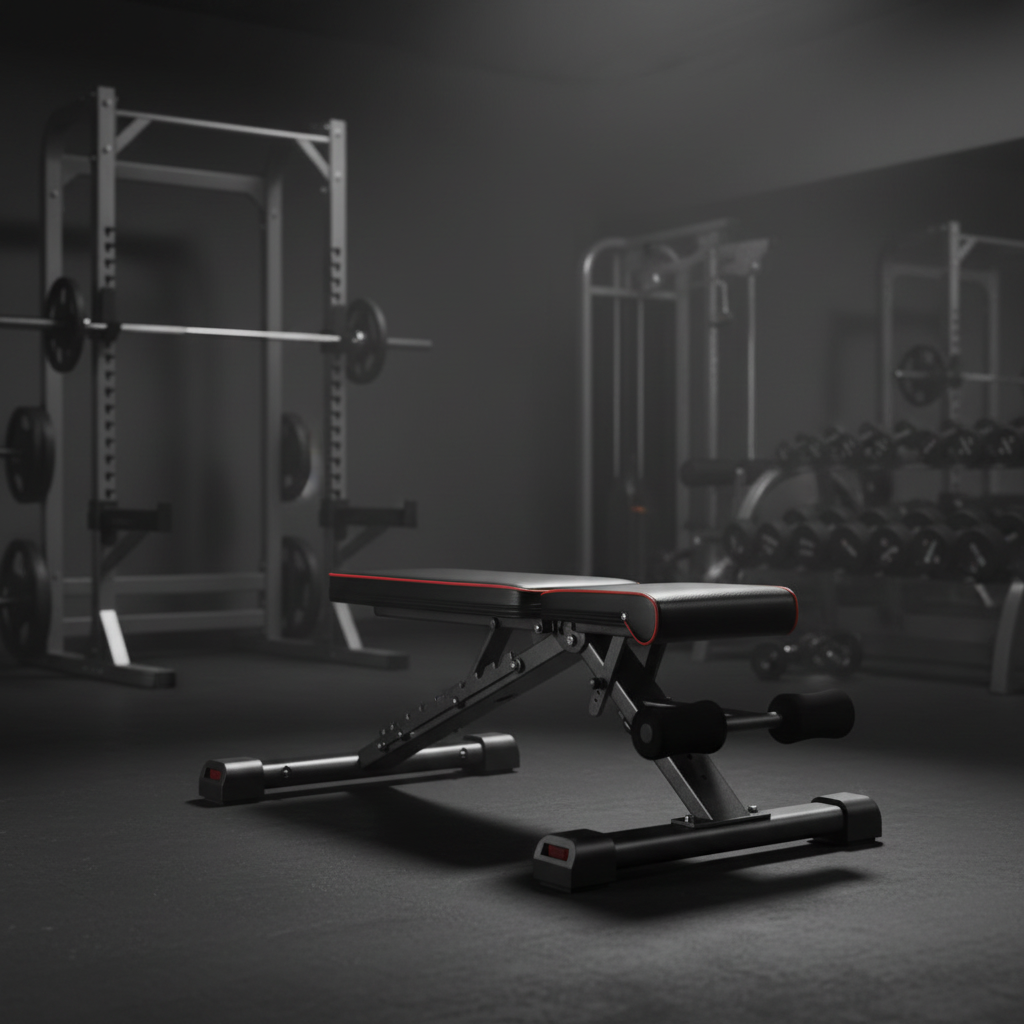 880LB adjustable weight bench in premium gym environment