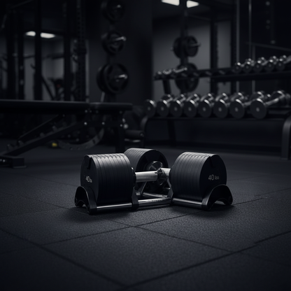 Adjustable Dumbbells - On Stand Rack