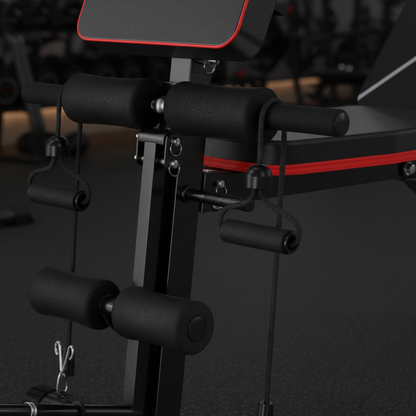 GIKPAL bench close-up adjustment ladder and padding detail