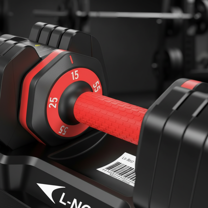 Adjustable Dumbbell Set - Dial Close-up